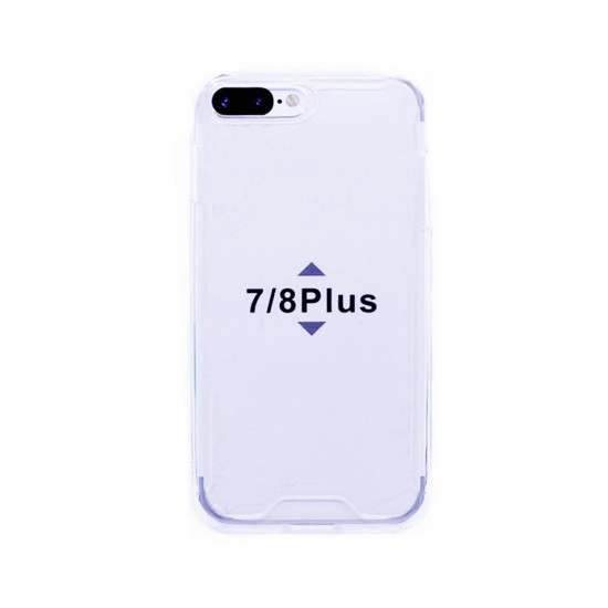 Silicone Hard Corners Case For Apple iPhone 7 Plus/8 Plus Transparent Silicone Hard Corners Case For Apple iPhone 7 Plus/8 Plus Transparent